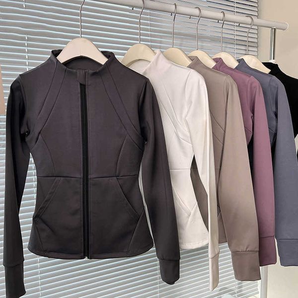 nwt lu-703 autumn and winter yoga clothing women's lining fleece fitness long-sleeved sports jacket running cycling tight top
nwt lu-703 autumn and winter yoga clothing women's lining fleece fitness long-sleeved sports jacket running cycling tight top