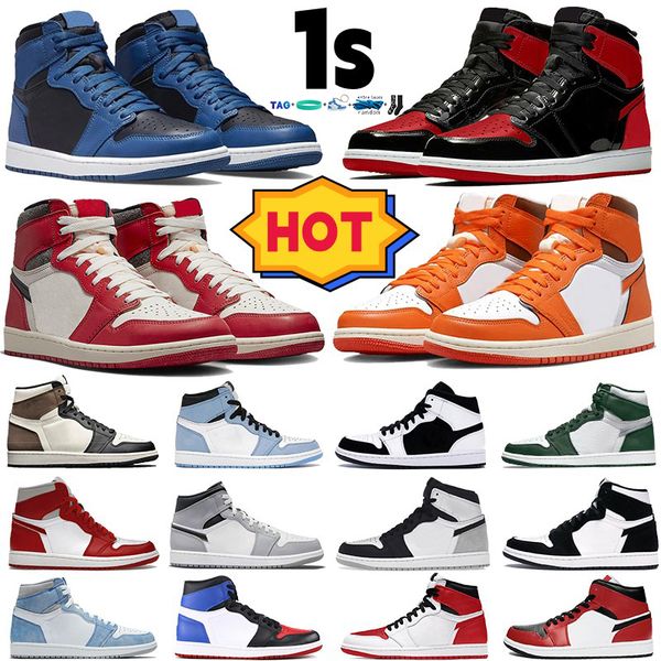 men women 1 og 1s basketball shoes jumpman patent bred dark marine blue chicago lost and found starfish versity red retro sport shoe designe
men women 1 og 1s basketball shoes jumpman patent bred dark marine blue chicago lost and found starfish versity red retro sport shoe designe