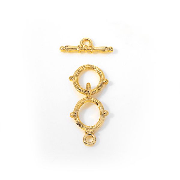 gold plated double loop toggle clasps necklace toggle clasp diy jewelry making supplies
gold plated double loop toggle clasps necklace toggle clasp diy jewelry making supplies
