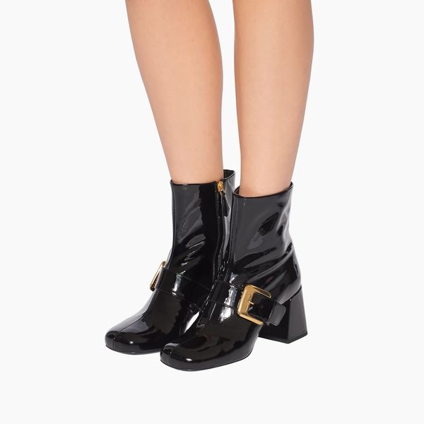 designer ankle boots women shoes luxury mm patent leather booties round toes eu35-40 with box wedding party dresses, Black
designer ankle boots women shoes luxury mm patent leather booties round toes eu35-40 with box wedding party dresses, Black