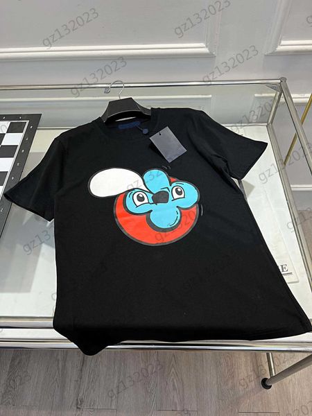 women clothes t-shirts contrasting color cartoon four-leaf clover coin print round collar short-sleeved pullovers pure cotton joker shirts, White
women clothes t-shirts contrasting color cartoon four-leaf clover coin print round collar short-sleeved pullovers pure cotton joker shirts, White