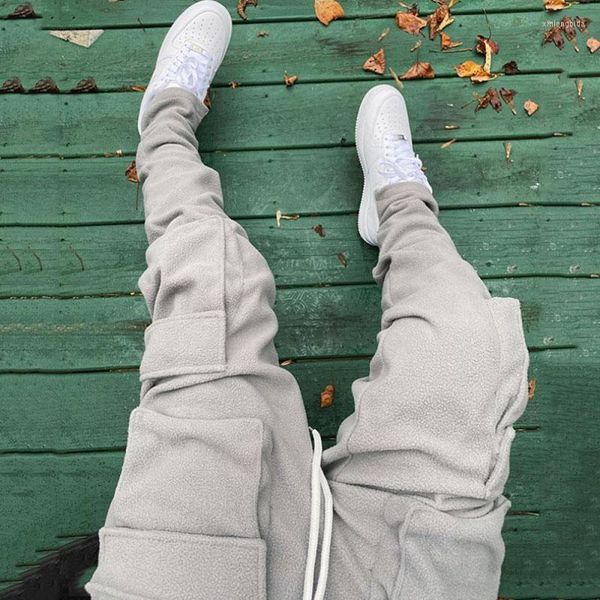 men's pants winter streetwear cargo pockets sweat casual trousers mens jogging sweatpants, Black
men's pants winter streetwear cargo pockets sweat casual trousers mens jogging sweatpants, Black