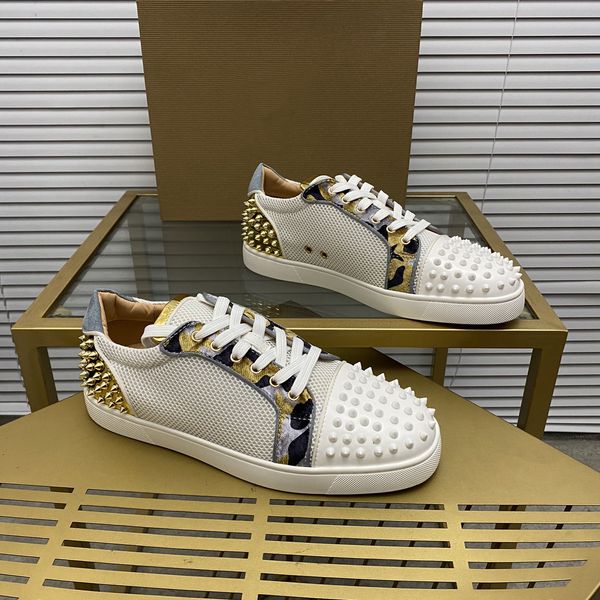 mens stylish studded shoes handcrafted real leather designer rock style pair red soles shoes luxury fashion womens diamond-encrusted casual, Red;white
mens stylish studded shoes handcrafted real leather designer rock style pair red soles shoes luxury fashion womens diamond-encrusted casual, Red;white