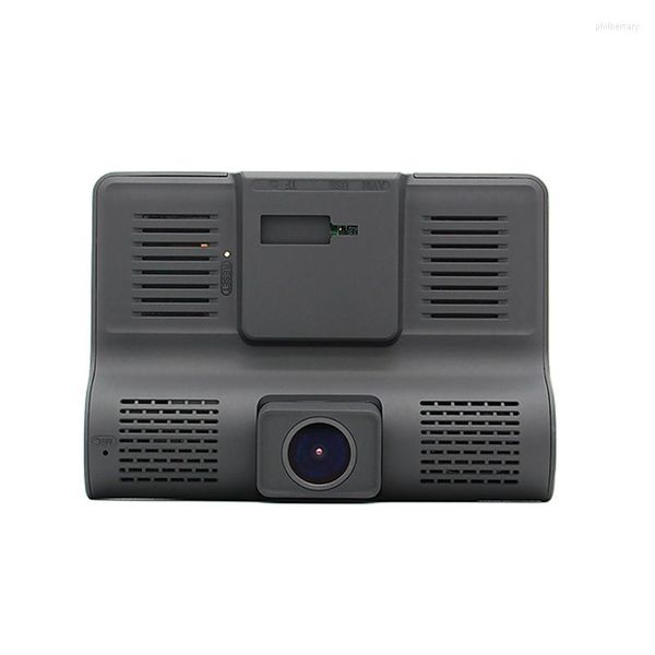 Image of Lens 4&#39;&#39; HD 1080P Vehicle Car DVR Dash Cam Three-way Video Recorder Rearview G-sensor