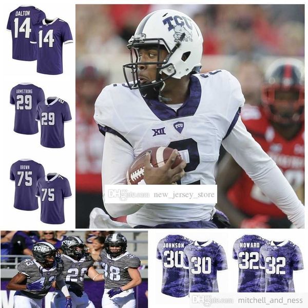 ncaa custom tcu horned college frogs football jerseys stitched 14 andy dalton 1 jalen reagor 3 shawn robinson 10 michael collins kenny hill, Black
ncaa custom tcu horned college frogs football jerseys stitched 14 andy dalton 1 jalen reagor 3 shawn robinson 10 michael collins kenny hill, Black