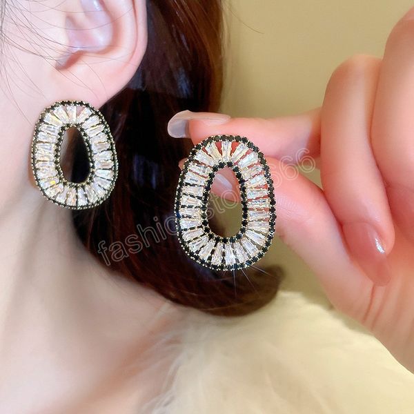 diamond zircon geometric elliptical advanced light luxury dangle earrings for women korean fashion earring birthday party jewelry gifts, Silver
diamond zircon geometric elliptical advanced light luxury dangle earrings for women korean fashion earring birthday party jewelry gifts, Silver