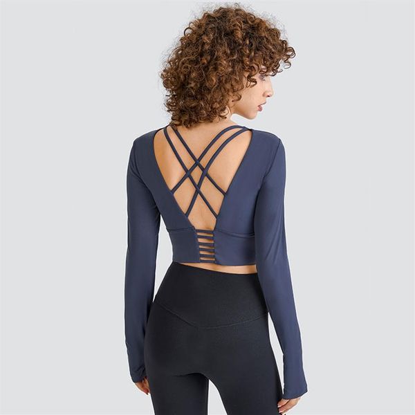 l-136 cross thin shoulder straps yoga outfits slim fit cropped sweatshirts long sleeve sports shirts women skin-friendly fitn208p, White;red
l-136 cross thin shoulder straps yoga outfits slim fit cropped sweatshirts long sleeve sports shirts women skin-friendly fitn208p, White;red