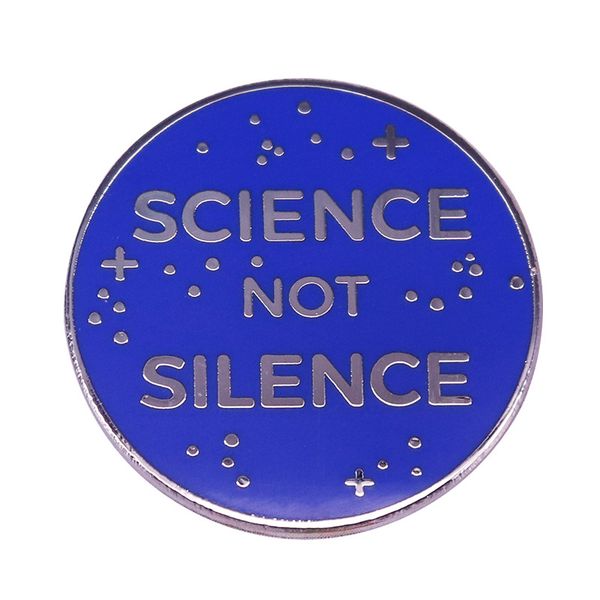 science not silence lapel enamel pins collect metal cartoon brooch badges backpack collar adorn men women fashion jewelry gifts, Blue
science not silence lapel enamel pins collect metal cartoon brooch badges backpack collar adorn men women fashion jewelry gifts, Blue