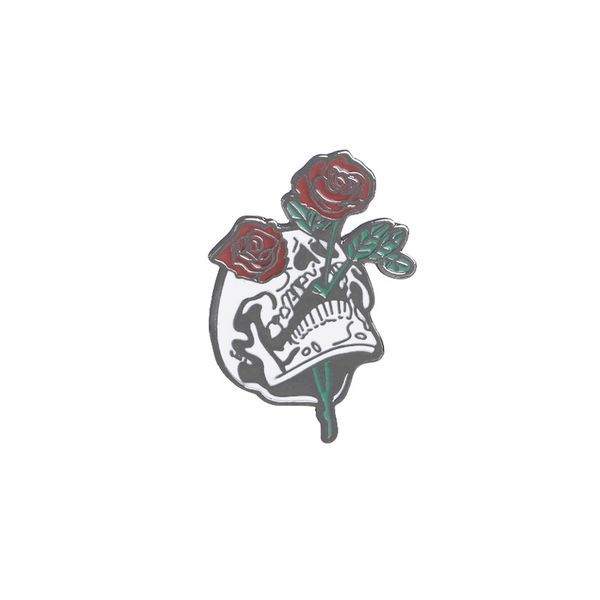cartoon alloy plant brooches for girls punk skeleton rose flower enamel pins small gift fashion halloween jewelry button collar badges gift, Gray
cartoon alloy plant brooches for girls punk skeleton rose flower enamel pins small gift fashion halloween jewelry button collar badges gift, Gray