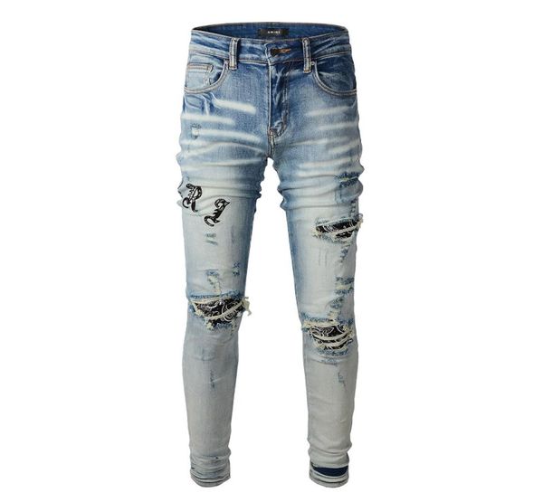 20ss mens designer jeans distressed ripped biker slim fit motorcycle denim for men s fashion jean mans pants pour homm1202011, Blue
20ss mens designer jeans distressed ripped biker slim fit motorcycle denim for men s fashion jean mans pants pour homm1202011, Blue