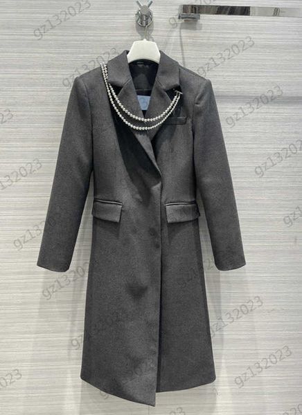 womens wool blends coat metal bead chain decoration lapels long wool coats button flap long sleeve outerwear autumn winter fashion women app, Black
womens wool blends coat metal bead chain decoration lapels long wool coats button flap long sleeve outerwear autumn winter fashion women app, Black