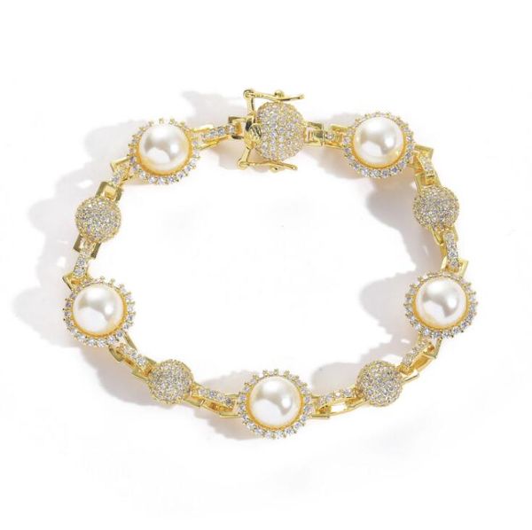 hip hop charm braceles diamond pearl bracelet for men and women personalized trend retro chain accessories, Golden;silver
hip hop charm braceles diamond pearl bracelet for men and women personalized trend retro chain accessories, Golden;silver