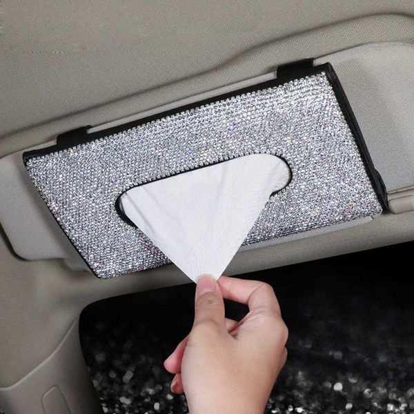 car tissue box bling diamond car visor tissue holder hanging leather crystals rhinestone paper towel cover case for women car accessories t2
car tissue box bling diamond car visor tissue holder hanging leather crystals rhinestone paper towel cover case for women car accessories t2