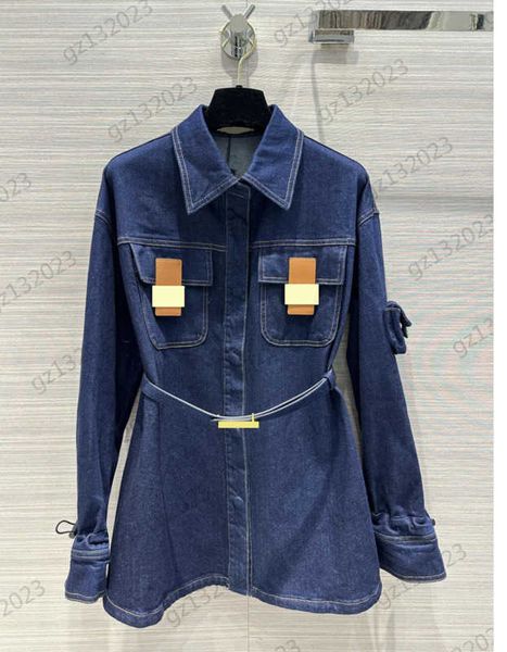 womens jackets color contrast safety buckle decoration pockets lapel shirt style denim jacket flared long sleeve belt collect waist slim coa, Black;brown
womens jackets color contrast safety buckle decoration pockets lapel shirt style denim jacket flared long sleeve belt collect waist slim coa, Black;brown