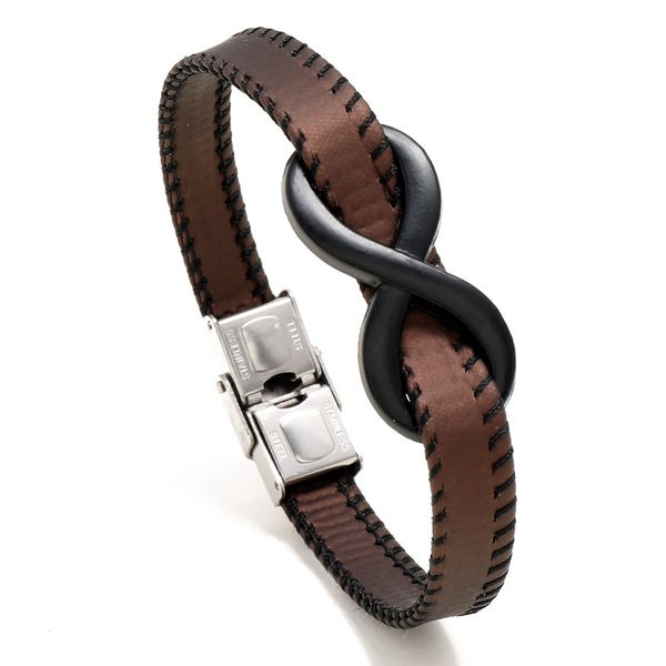 infinity charm bracelets for men fashion design black 8 number symbol pu leather wrap bracelet jewelry accessories brown green simple stainl, Golden;silver
infinity charm bracelets for men fashion design black 8 number symbol pu leather wrap bracelet jewelry accessories brown green simple stainl, Golden;silver