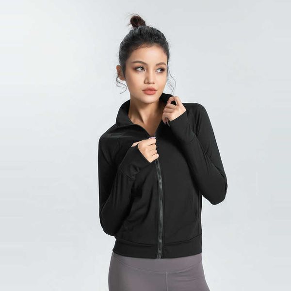 nwt lu-710 yoga clothes ladies slim stretch running fitness zip stand collar long sleeve sports training quick dry jacket, White;black
nwt lu-710 yoga clothes ladies slim stretch running fitness zip stand collar long sleeve sports training quick dry jacket, White;black