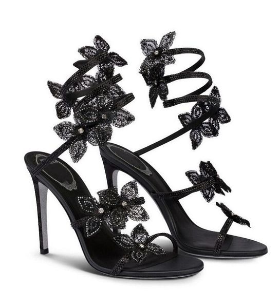 luxury renes floriane jewel sandals shoes caovillas pumps crystals flower spiral ankle strap high heels party wedding dress, Black
luxury renes floriane jewel sandals shoes caovillas pumps crystals flower spiral ankle strap high heels party wedding dress, Black