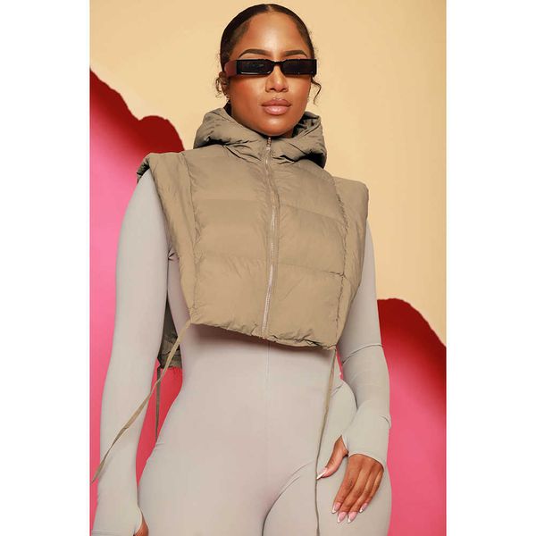 women's jackets cropped vest bubble jacket fashion thick warm coat 2022 women winter y2k streetwear clothes crop zip up hoodie jackets, Black;brown
women's jackets cropped vest bubble jacket fashion thick warm coat 2022 women winter y2k streetwear clothes crop zip up hoodie jackets, Black;brown