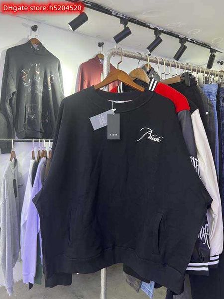 yjw5 men's hoodie crewneck sweatshirt 2023 new fashion brand rhude chest embroidery small elevation street loose splicing pullover, Black
yjw5 men's hoodie crewneck sweatshirt 2023 new fashion brand rhude chest embroidery small elevation street loose splicing pullover, Black