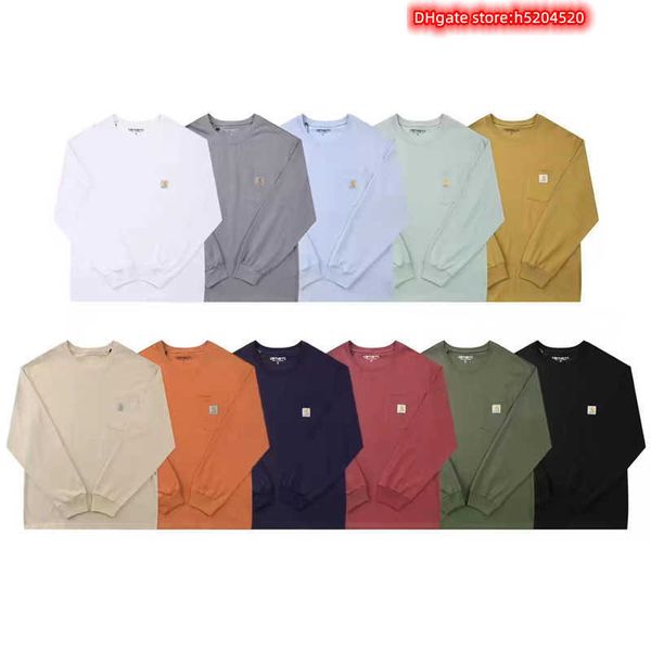 men's t shirt north american high street brand carhart pure cotton classic small label pocket long sleeve and loose round neck lovers&#, White;black
men's t shirt north american high street brand carhart pure cotton classic small label pocket long sleeve and loose round neck lovers&#, White;black