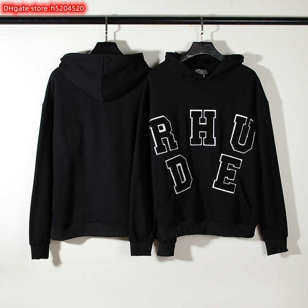 di8k men's hoodie crewneck sweatshirt 2023 new fashion brand rhude chenille patch letter towel embroidered american style high street f, Black
di8k men's hoodie crewneck sweatshirt 2023 new fashion brand rhude chenille patch letter towel embroidered american style high street f, Black