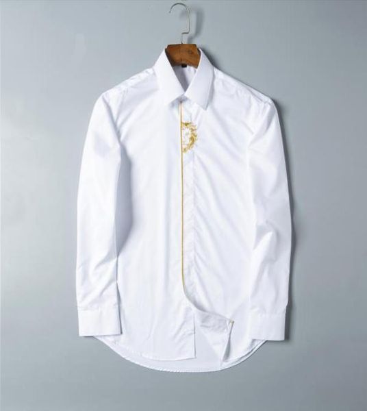 luxurys designers whole mens dress shirts solid slim long sleeve brand working clothing chemise homme camisa social masculina 5936932, White;black
luxurys designers whole mens dress shirts solid slim long sleeve brand working clothing chemise homme camisa social masculina 5936932, White;black
