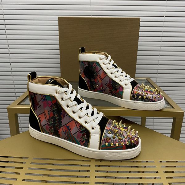 mens stylish studded shoes handcrafted real leather designer rock style red soles shoes luxury fashion womens diamond encrusted casual shoe, Red;white
mens stylish studded shoes handcrafted real leather designer rock style red soles shoes luxury fashion womens diamond encrusted casual shoe, Red;white