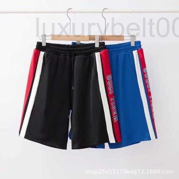 men's shorts designer paris summer casual g red and white ribbon pants n82x, White;black
