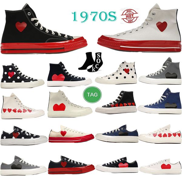 designer 1970s casual shoes heart print canvas shoe lovers sneaker soft designer fashion chucks red-bottom women men sneakers dot fashion hi, Black
designer 1970s casual shoes heart print canvas shoe lovers sneaker soft designer fashion chucks red-bottom women men sneakers dot fashion hi, Black