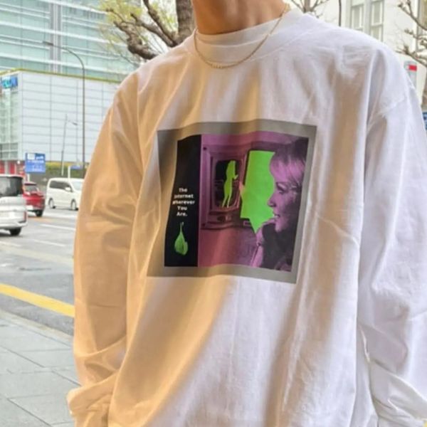 22fw men's women face flocking printing tee sweatshirt high street fashion crewneck pullover casual long sleeve spring autumn sweater t, Black
22fw men's women face flocking printing tee sweatshirt high street fashion crewneck pullover casual long sleeve spring autumn sweater t, Black