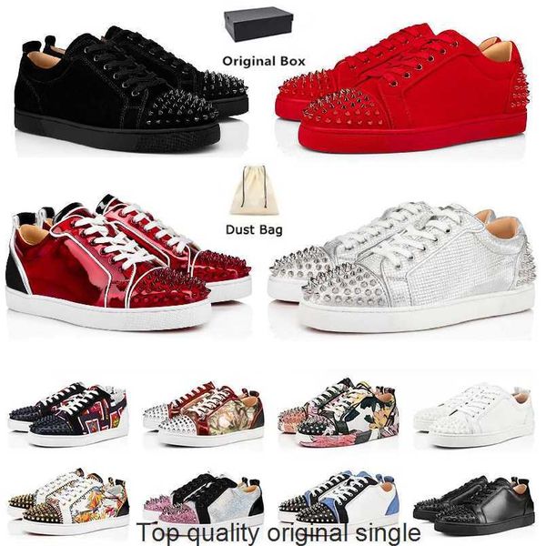 with box red platform sneakers bottoms casual shoes women mens luxurys loafers trainers low fashion designer spikes party flat leather big, Black
with box red platform sneakers bottoms casual shoes women mens luxurys loafers trainers low fashion designer spikes party flat leather big, Black