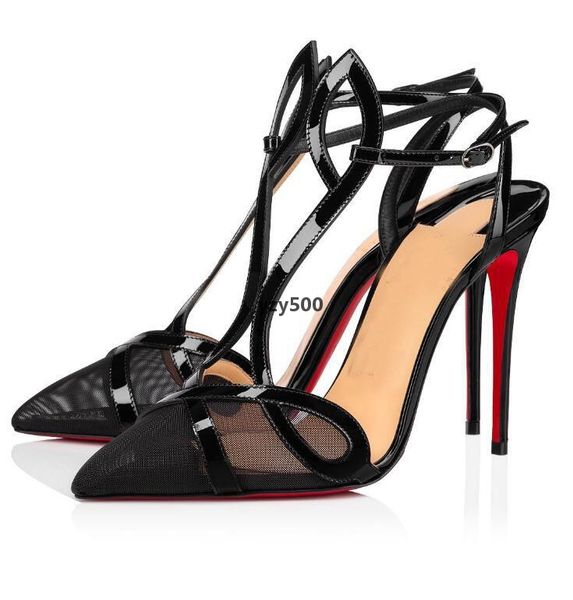 red-bottoms christians women pumps pointed toe women's shoes double l pump ankle strap high heels mesh leather stiletto heel with b lgd, Black
red-bottoms christians women pumps pointed toe women's shoes double l pump ankle strap high heels mesh leather stiletto heel with b lgd, Black