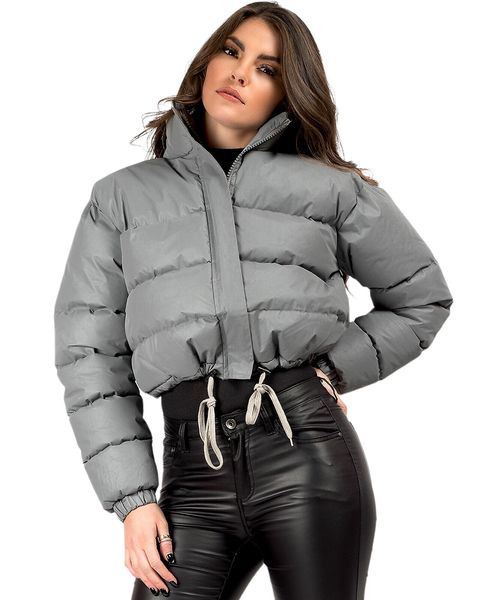 women cropped puffer jacket full zip up lightweight short winter coat, Black;brown 
women cropped puffer jacket full zip up lightweight short winter coat, Black;brown