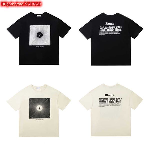 731t men's t shirt 2023 new fashion brand rhude character falling abstract street beautiful loose short sleeve for couples men and, White;black
731t men's t shirt 2023 new fashion brand rhude character falling abstract street beautiful loose short sleeve for couples men and, White;black