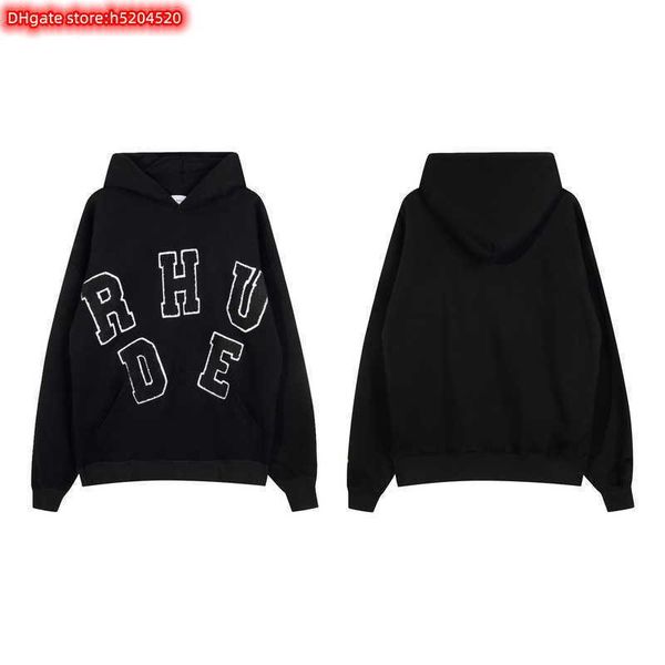 teu9 men's hoodie crewneck sweatshirt 2023 new fashion brand rhude towel embroidery and women's versatile, Black
teu9 men's hoodie crewneck sweatshirt 2023 new fashion brand rhude towel embroidery and women's versatile, Black