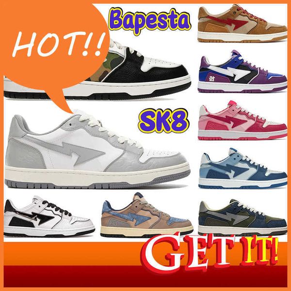 casual designer shoes nigo bapesta sk8 court sta low apes triple white light grey cream black abc camo pink vintage beige indigo wheat red
casual designer shoes nigo bapesta sk8 court sta low apes triple white light grey cream black abc camo pink vintage beige indigo wheat red