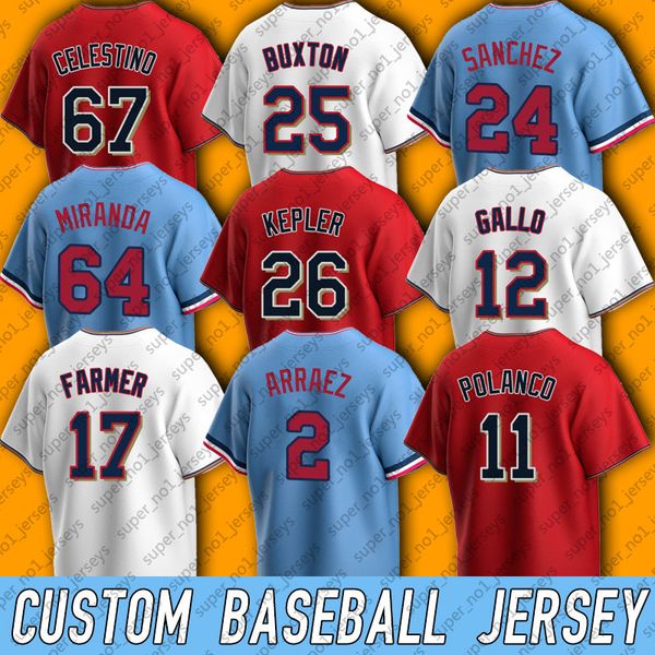 minnesota jorge polanco baseball jersey kyle farmer byron buxton max kepler luis arraez jerseys jose miranda gilberto celestino nick gordon, Blue;black
minnesota jorge polanco baseball jersey kyle farmer byron buxton max kepler luis arraez jerseys jose miranda gilberto celestino nick gordon, Blue;black