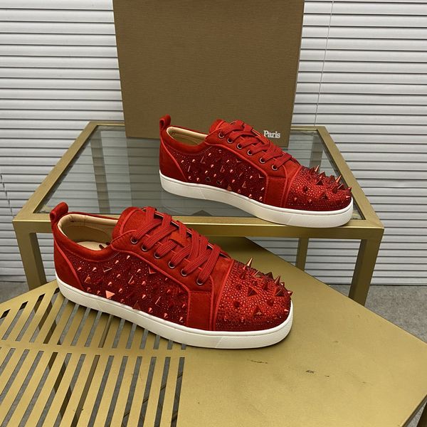 mens stylish studded shoes handcrafted real leather designer rock style red soles shoes luxury fashion womens diamond encrusted casual shoe, Red;white
mens stylish studded shoes handcrafted real leather designer rock style red soles shoes luxury fashion womens diamond encrusted casual shoe, Red;white