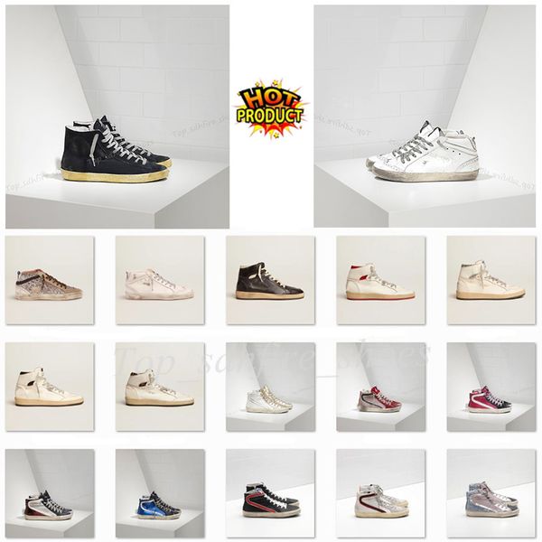 2022 mid star high shoes fashion sneakers luxury classic white do-old dirty designer man women shoe pink-gold glitter, Black
2022 mid star high shoes fashion sneakers luxury classic white do-old dirty designer man women shoe pink-gold glitter, Black
