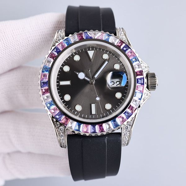 diamonds watch mens watch mechanical watches rubber strap men wristwatch waterproof design wristwatches for man diamond bezel 40mm, Slivery;brown
diamonds watch mens watch mechanical watches rubber strap men wristwatch waterproof design wristwatches for man diamond bezel 40mm, Slivery;brown