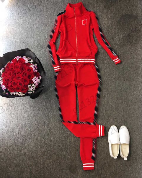 two piece sets womens two piece pants side letter ribbon high collar zipper opening long-sleeved jacket elastic waist bunched feet trousers, White
two piece sets womens two piece pants side letter ribbon high collar zipper opening long-sleeved jacket elastic waist bunched feet trousers, White