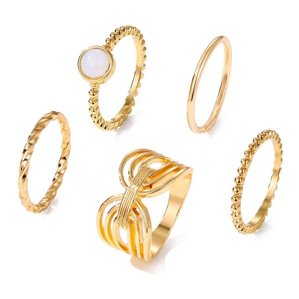vintage metal rings for women white beads irregular geometric finger ring gold color ring fashion jewelry, Silver
vintage metal rings for women white beads irregular geometric finger ring gold color ring fashion jewelry, Silver