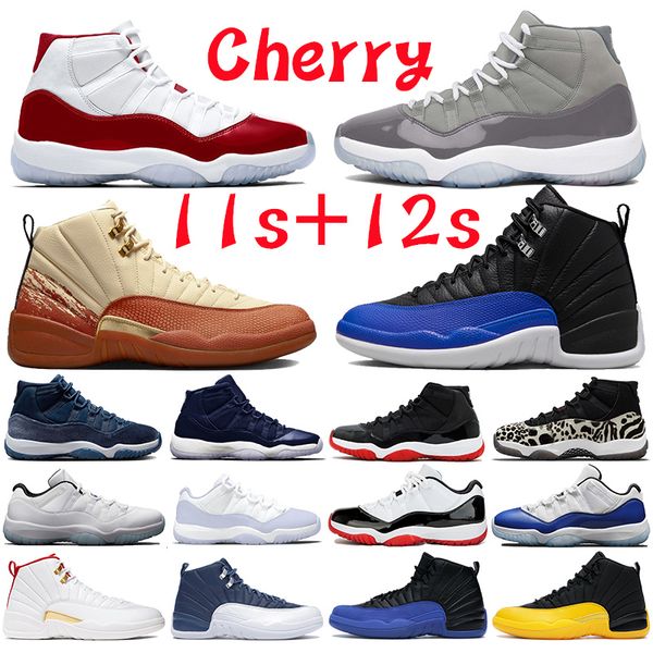 2023 new cherry 11s 12s jumpman casual shoes mens womens designer sneakers 11 12 midnight navy velvet cool grey golf hyper royal men women o, Black
2023 new cherry 11s 12s jumpman casual shoes mens womens designer sneakers 11 12 midnight navy velvet cool grey golf hyper royal men women o, Black
