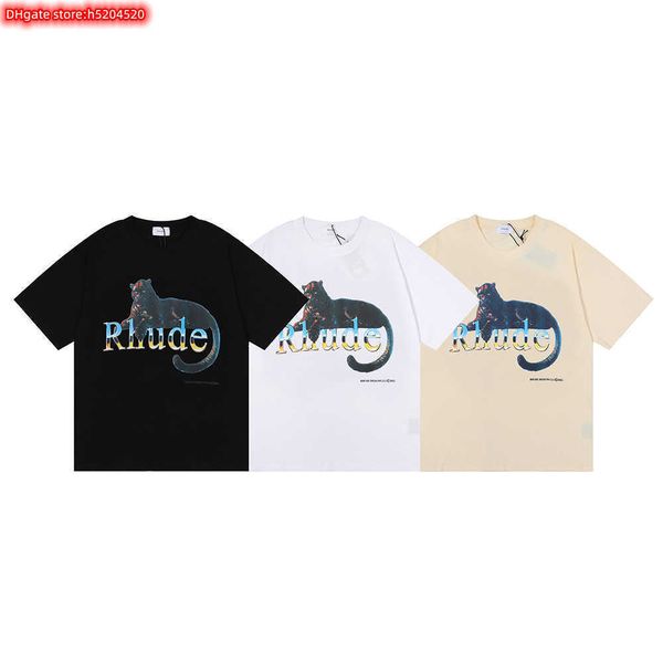 3ul5 men's t shirt 2023 new fashion brand rhude american black leopard printed hip hop men and women's casual loose short sleeve, White;black
3ul5 men's t shirt 2023 new fashion brand rhude american black leopard printed hip hop men and women's casual loose short sleeve, White;black