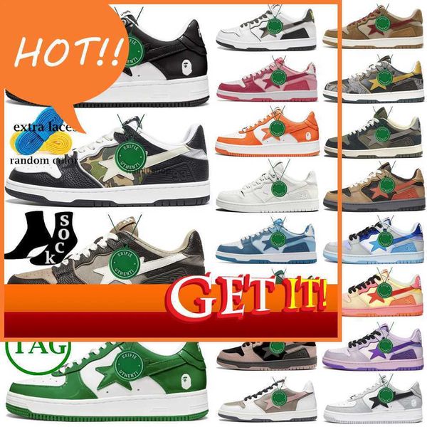 2023 with box bapestas baped mens womens sk8 shoes a bathing bapestar sta camo black white green red orange pink camouflage designer
2023 with box bapestas baped mens womens sk8 shoes a bathing bapestar sta camo black white green red orange pink camouflage designer