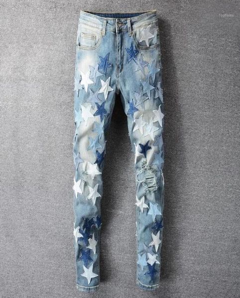 men039s jeans blue star hole stacked stitching feet motorcycle pant patchwork jean men korean high street fashion graphic1910664
men039s jeans blue star hole stacked stitching feet motorcycle pant patchwork jean men korean high street fashion graphic1910664