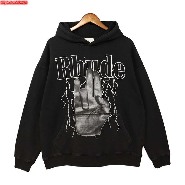 5mo9 men's hoodie crewneck sweatshirt 2023 new fashion brand rhude tide lightning gesture letter washed and women's high street co, Black
5mo9 men's hoodie crewneck sweatshirt 2023 new fashion brand rhude tide lightning gesture letter washed and women's high street co, Black