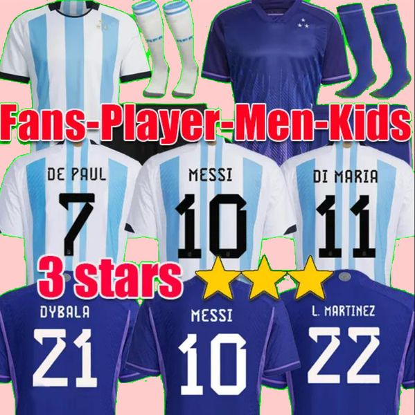 3 stars argentina soccer jerseys men women kids kit 2022 player version long sleeve maradona j.alvarez de paul 2023 finals football shirt t, Black;yellow
3 stars argentina soccer jerseys men women kids kit 2022 player version long sleeve maradona j.alvarez de paul 2023 finals football shirt t, Black;yellow
