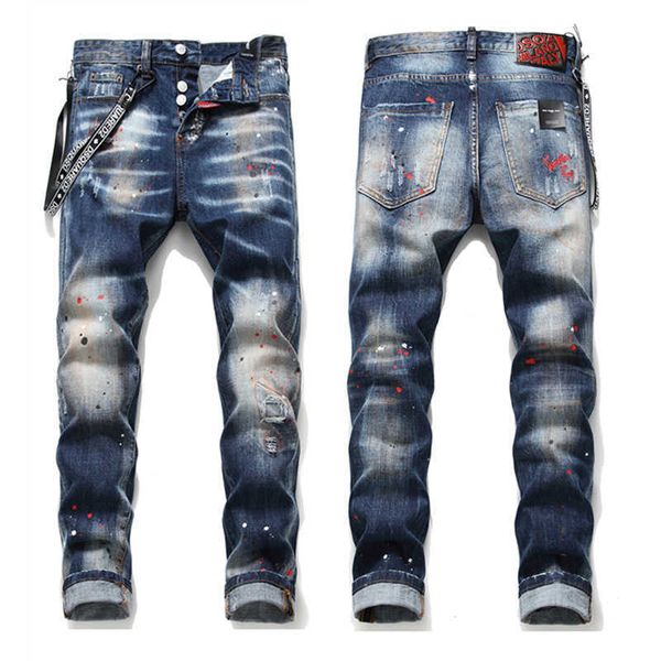 jeans men's ds23 ripped trousers square personalized 22fw pants brand fashion designer y blue hole pasted paint throwing webbing gj4k s
jeans men's ds23 ripped trousers square personalized 22fw pants brand fashion designer y blue hole pasted paint throwing webbing gj4k s