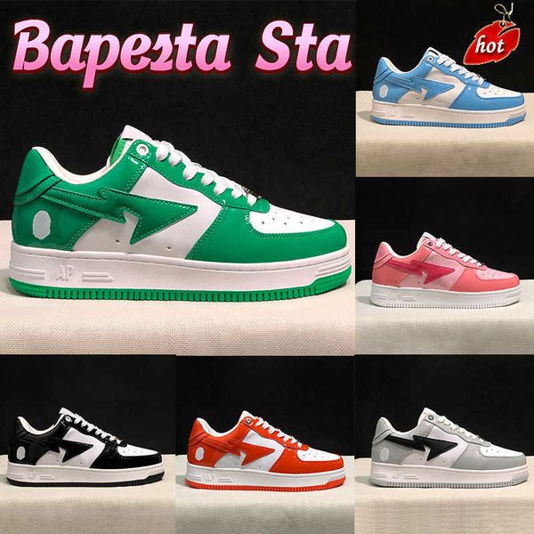 2023designer bapesta sta low men women casual shoes nigo bathing apes fashion mens sneaker grey black patent leather green white abc camo bl
2023designer bapesta sta low men women casual shoes nigo bathing apes fashion mens sneaker grey black patent leather green white abc camo bl